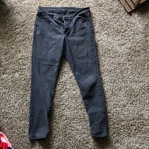 Faded black jeans